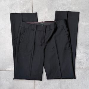 J.Crew BNWT Size 4 City Fit Black 100% Wool Dress Pants Style No. 87806